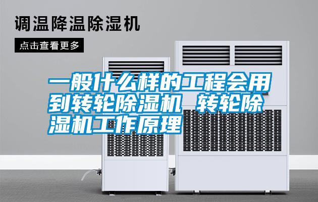 一般什么样的工程会用到转轮除湿机 转轮除湿机工作原理